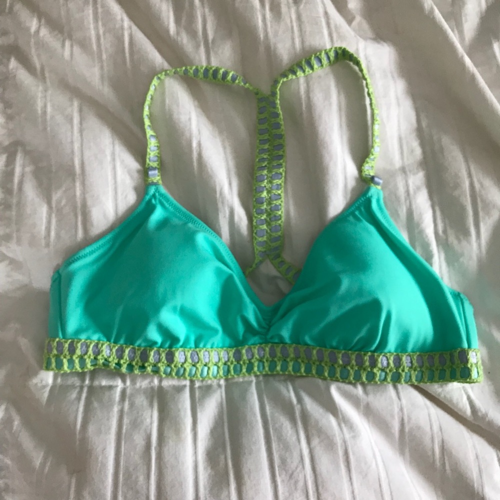 Blue Victoria’s Secret bikini top